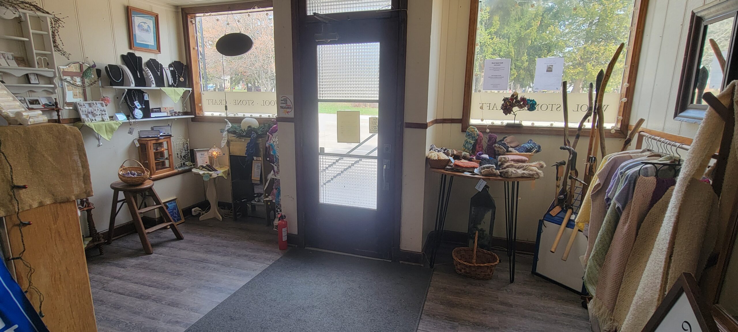 wool stone and craft front room