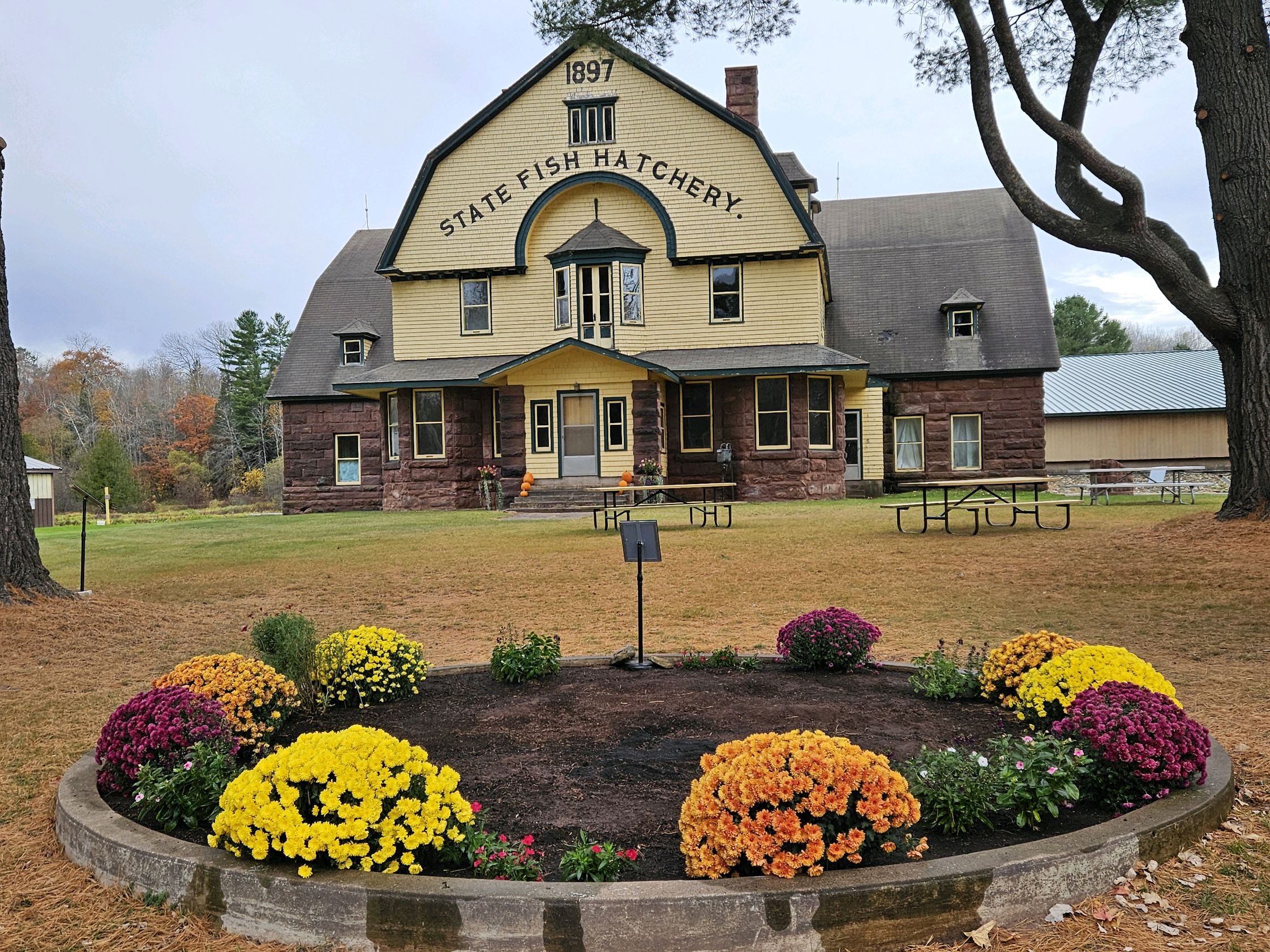 state fish hatchery building
